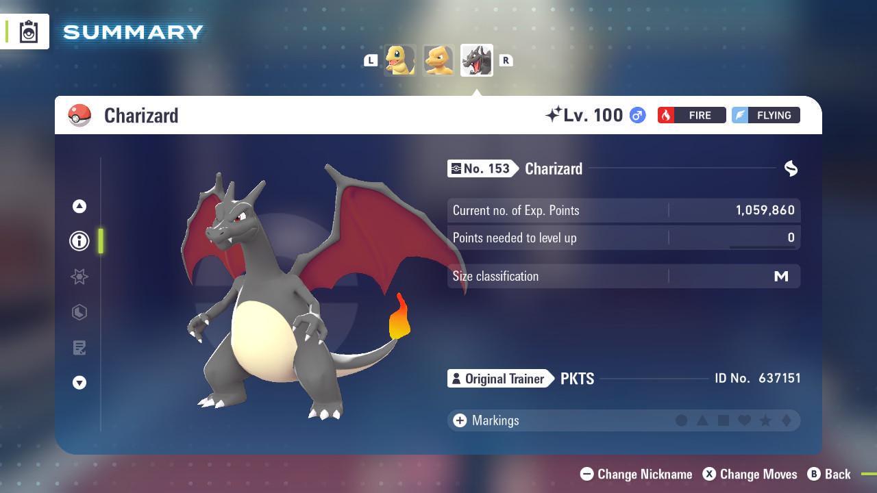 Foto de la carta Pokémon CHARIZARD variocolor Pokémon Legends ZA 6IV Listo para el Combate Competitivo 3