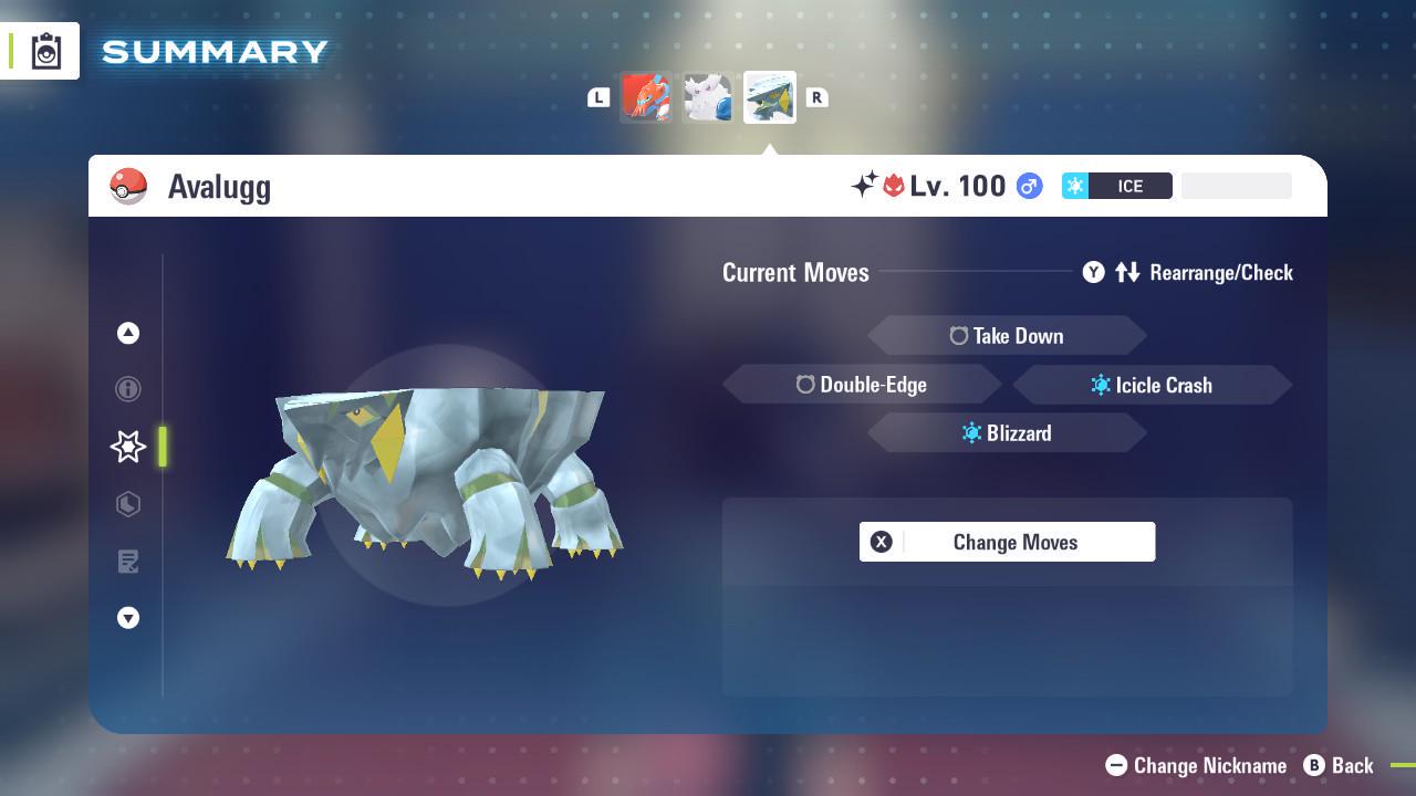 Shiny Alpha Avalugg Pokémon Legends ZA 6IV Competitive Battle Ready Pokémon card photo 3