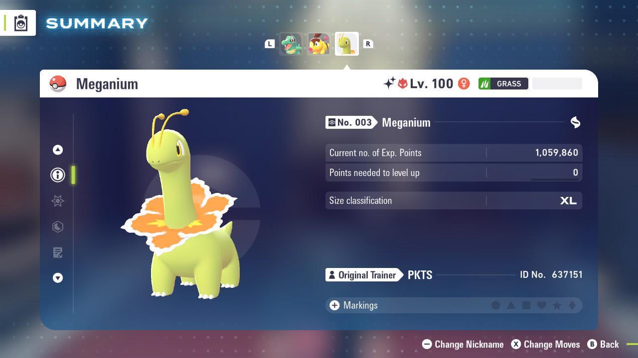 Shiny Alpha Meganium Pokémon Legends ZA 6IV Competitive Battle Ready Pokémon card photo 3