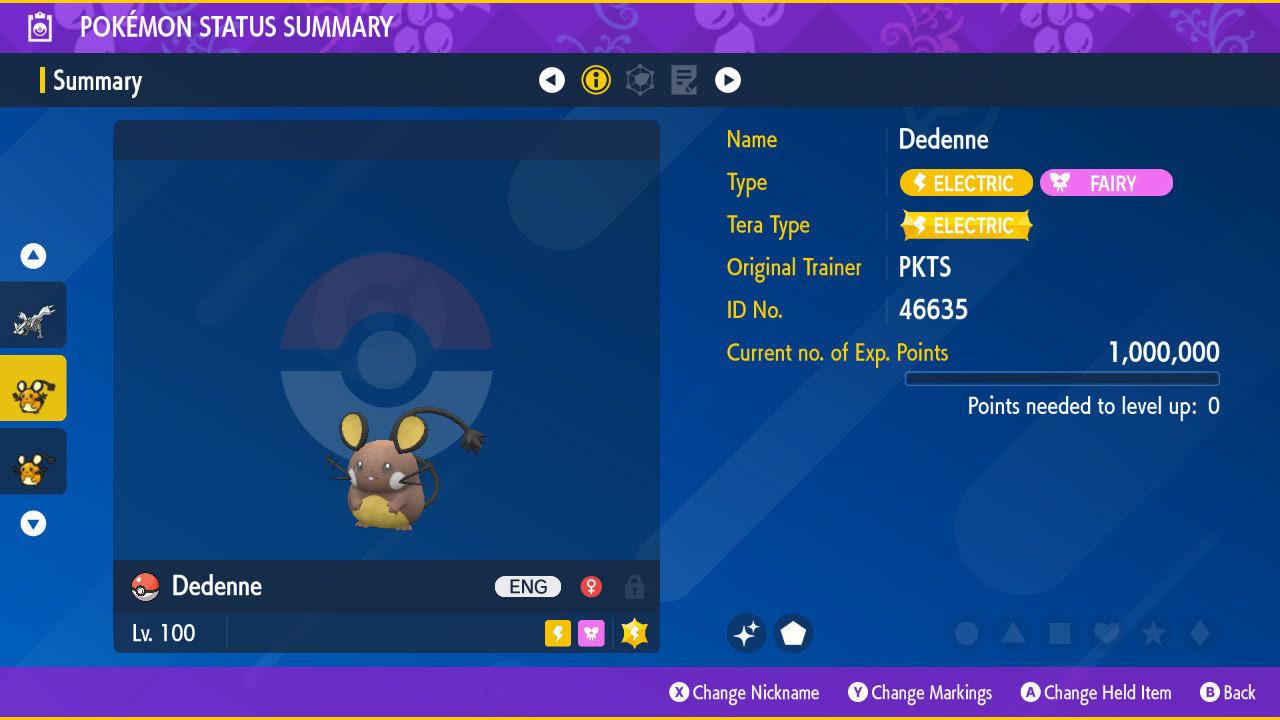 Shiny DEDENNE Pokémon Scarlet Violet 6IV Competitive Battle Ready – Scarlet & Violet Pokémon card photo