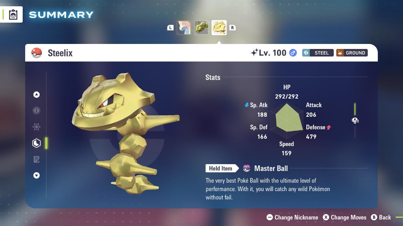 Shiny STEELIX Pokémon Legends ZA 6IV Competitive Battle Ready Pokémon card photo 2
