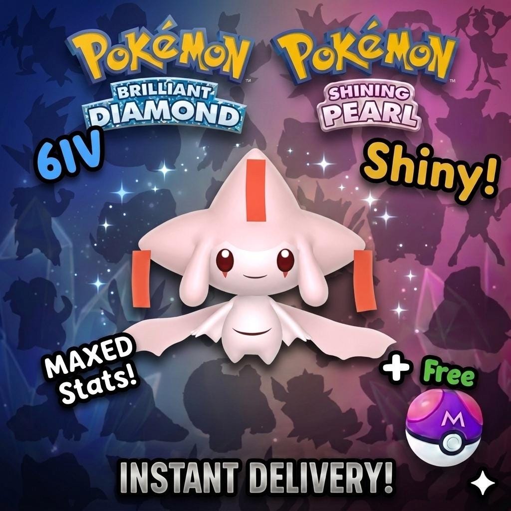 Shiny Jirachi Pokemon Brilliant Diamond Shining Pearl 6IV Competitive Battle Ready – Brilliant Diamond & Shining Pearl Pokémon card photo