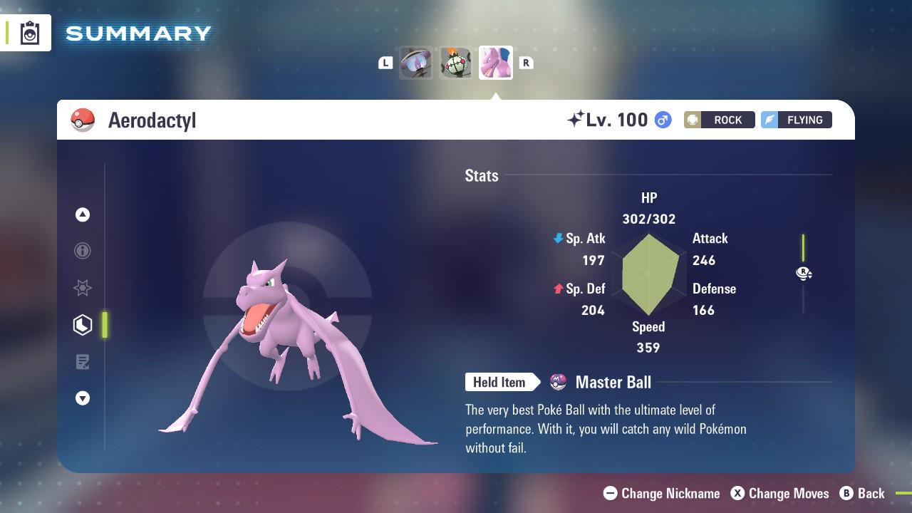 Shiny AERODACTYL Pokémon Legends ZA 6IV Competitive Battle Ready Pokémon card photo 2