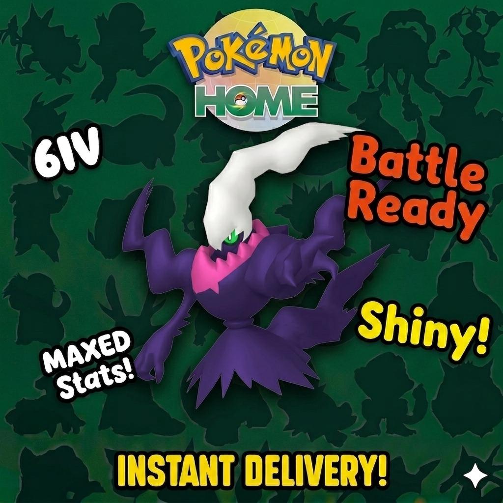 Shiny DARKRAI Pokémon HOME 6IV Competitive Battle Ready – Pokémon HOME Transfers Pokémon card photo