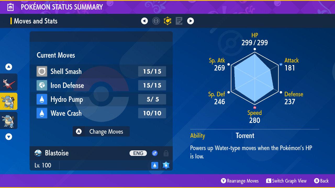 Shiny BLASTOISE Pokémon Scarlet and Violet 6IV Competitive Battle Ready Pokémon card photo 3