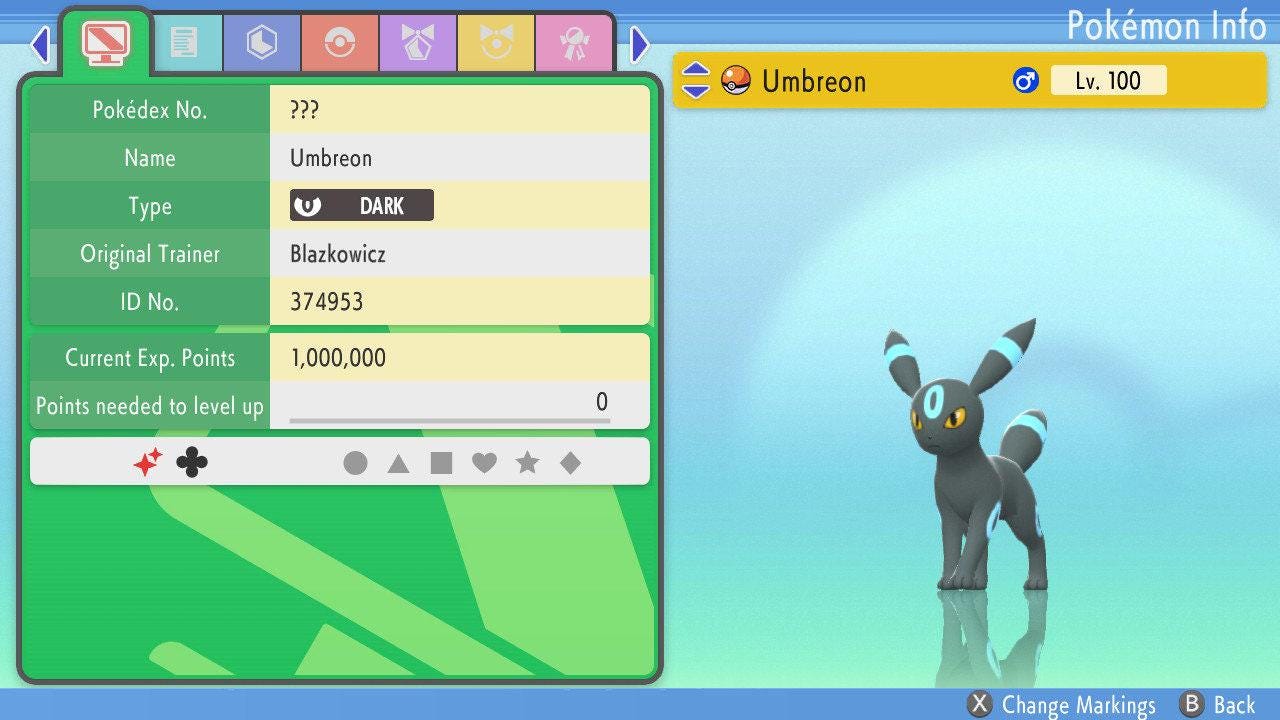 SHINY 6IV UMBREON Pokemon Brilliant Diamond Shining Pearl 6IV Competitive Battle Ready Pokémon card photo 4