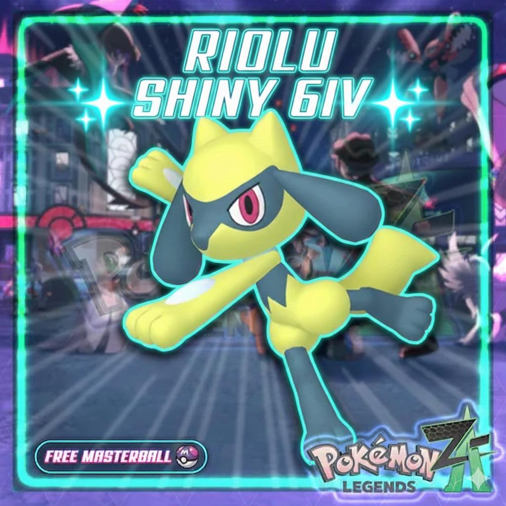 Shiny RIOLU Pokémon Legends ZA 6IV Competitive Battle Ready – Pokémon Legends Z-A Pokémon card photo