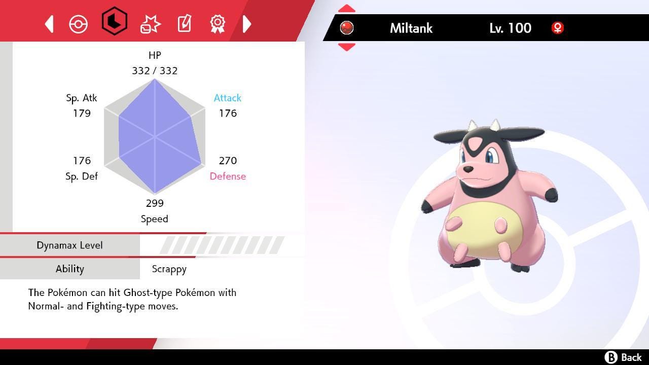 WHITNEY’S MILTANK Event 6IV Pokémon Sword and Shield 6IV Pokemon Event Pokemon Competitive Battle Ready + EVs Free Shiny Pokémon card photo 2