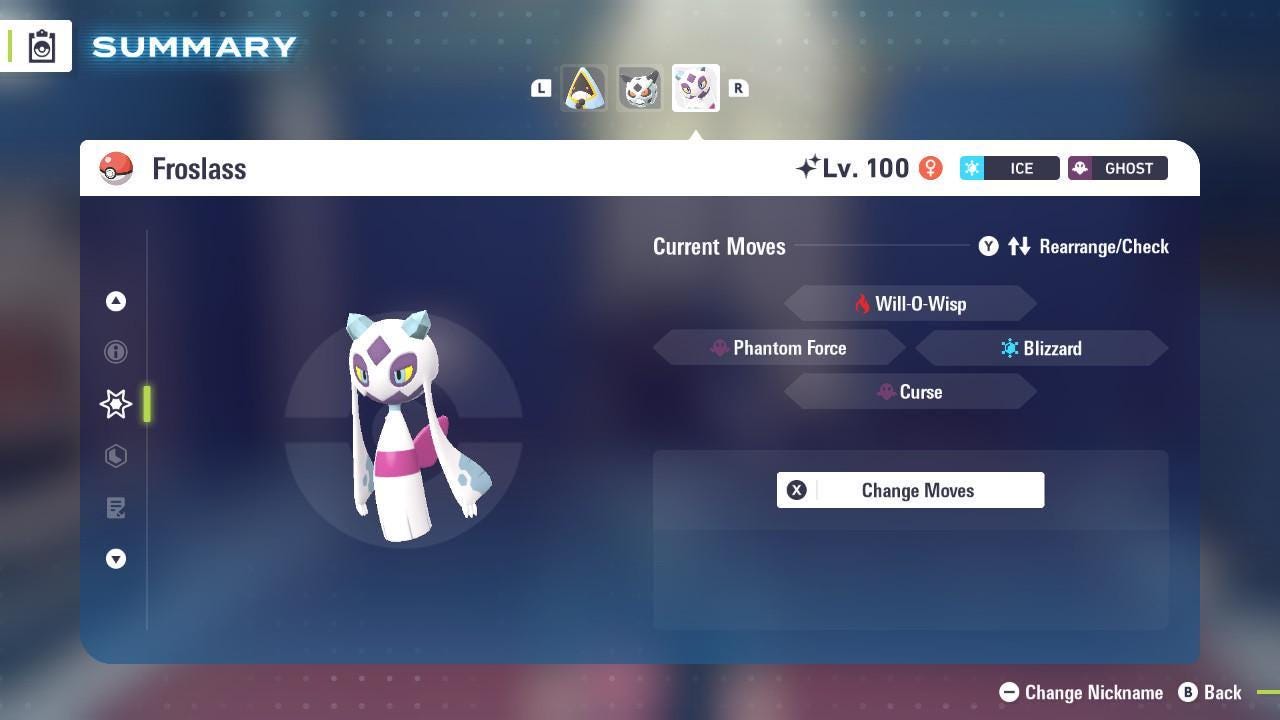 Фото покемона Блестящий FROSLASS Pokémon Legends ZA 6IV Готов к соревновательным битвам 4