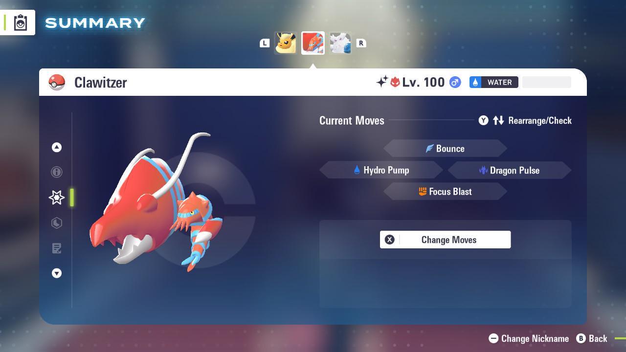 Shiny Alpha Clawitzer Pokémon Legends ZA 6IV Competitive Battle Ready Pokémon card photo 3
