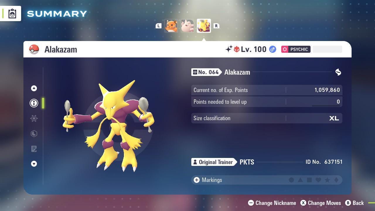 Shiny Alpha Alakazam Pokémon Legends ZA 6IV Competitive Battle Ready Pokémon card photo 3