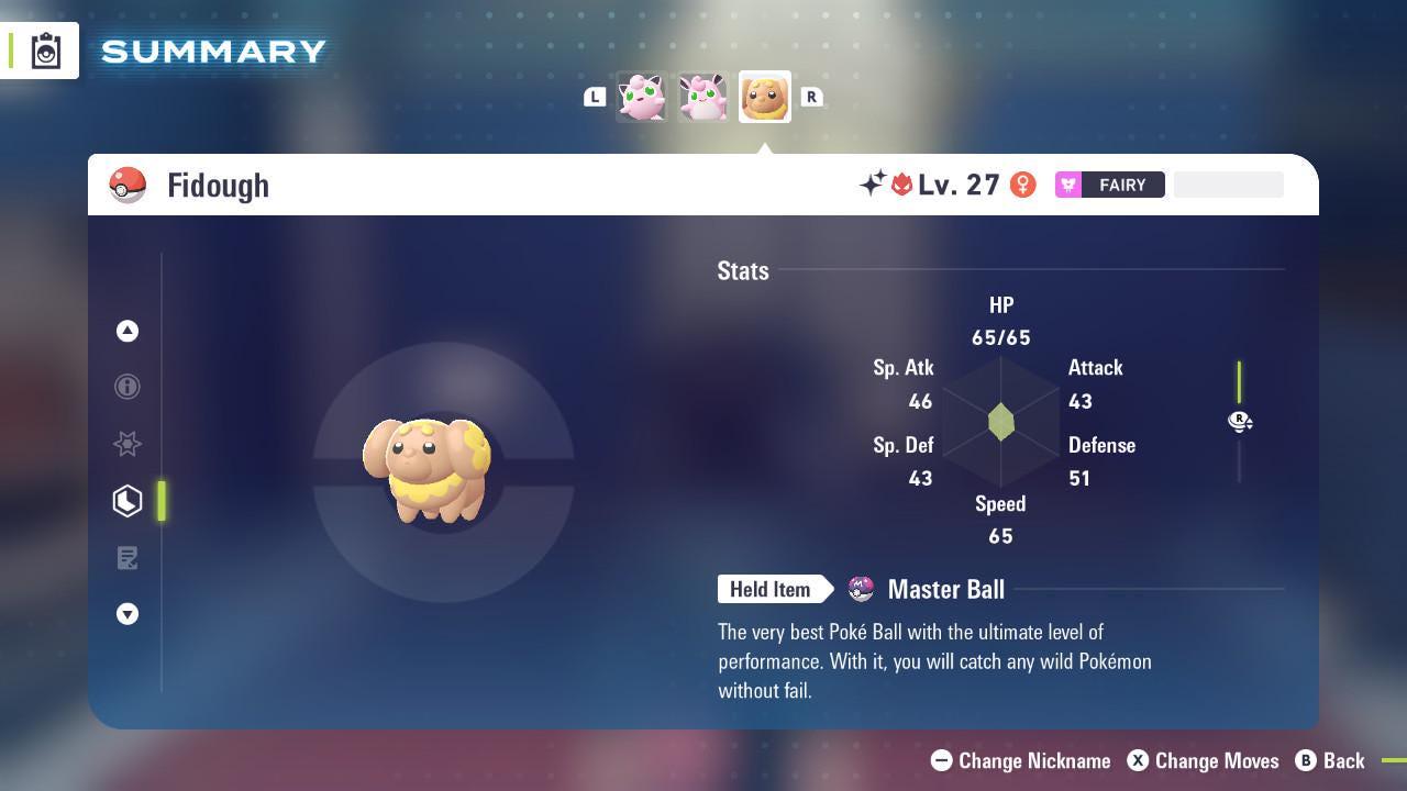 Shiny Alpha Fidough Pokemon Legends Za Mega Dimension DLC 6IV Competitive Battle Ready Pokémon card photo