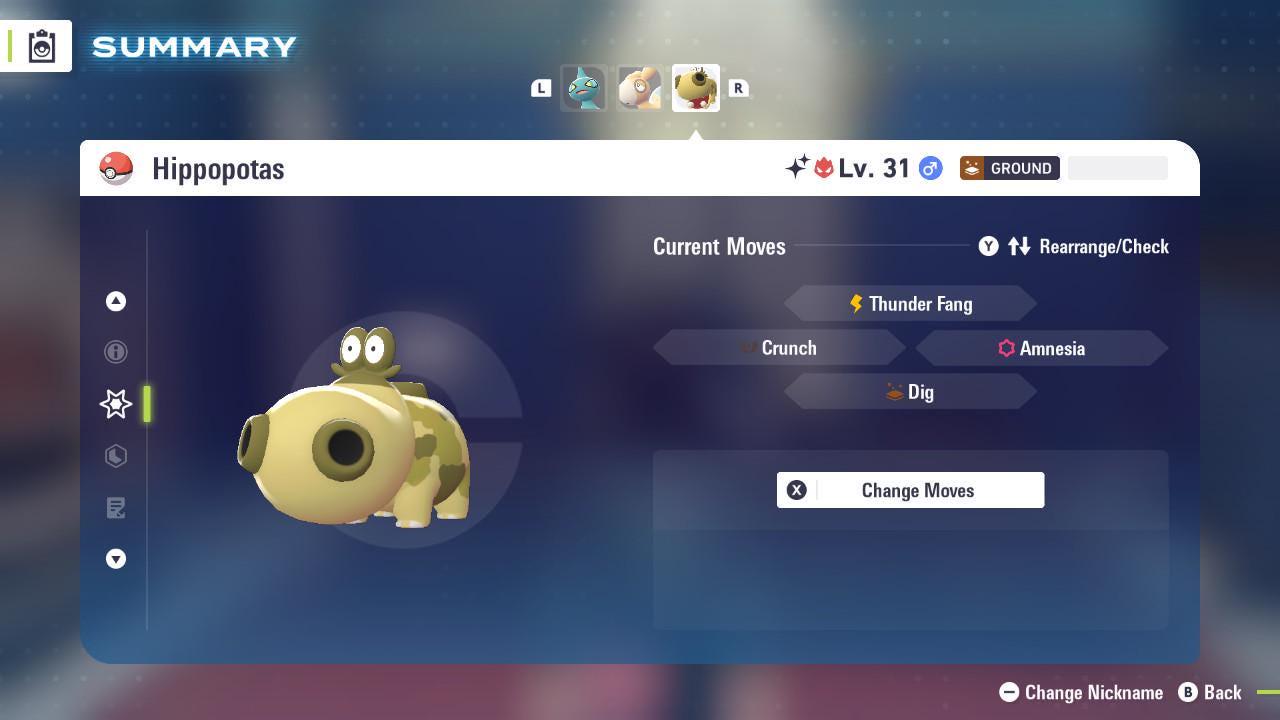 Shiny Alpha Hippopotas Pokémon Legends ZA 6IV Competitive Battle Ready Pokémon card photo 3