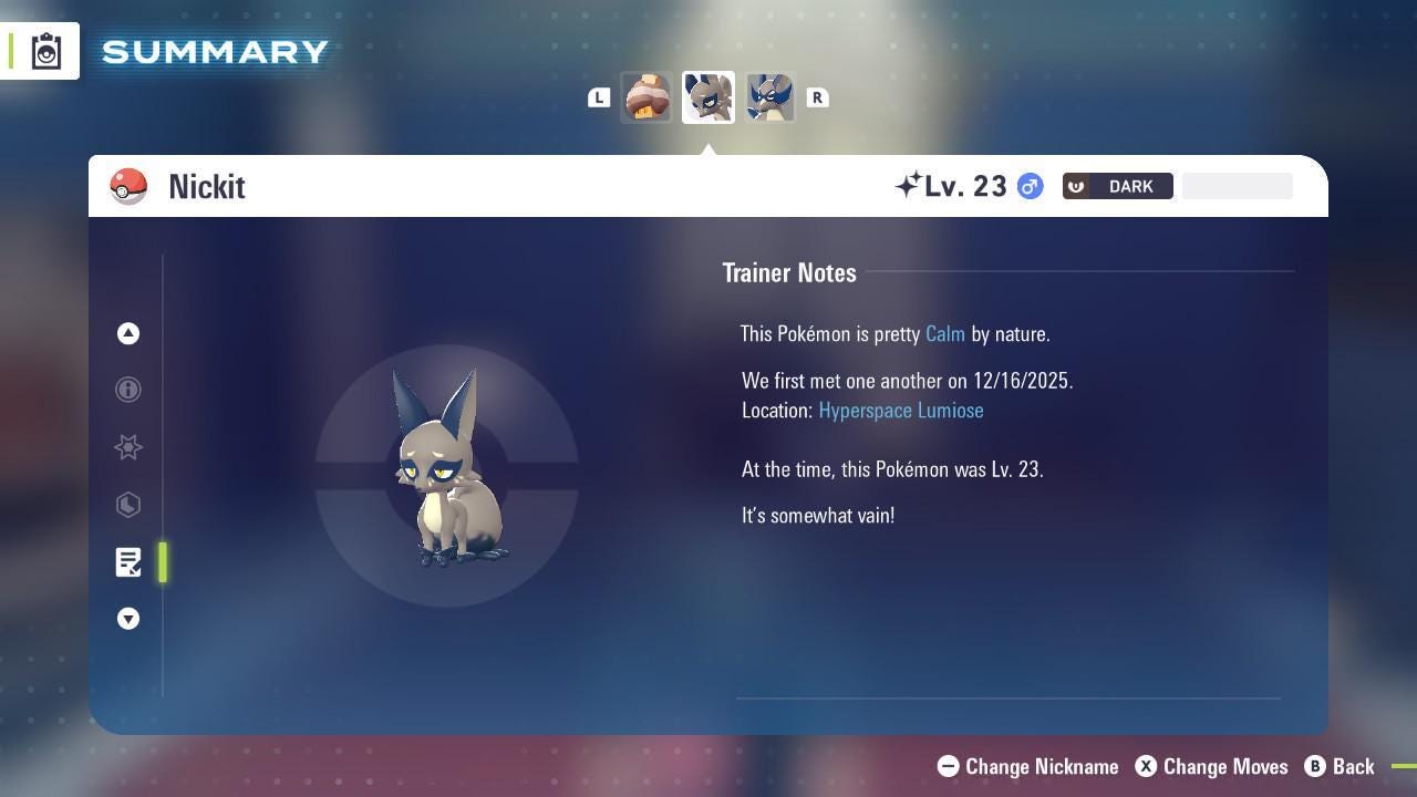 Фото покемона Shiny Никит Pokemon Legends ZA Mega Dimension DLC 6IV Готов к соревновательным битвам 4