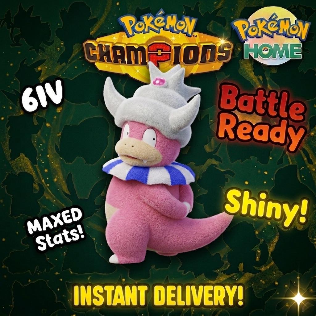 Shiny Slowking Pokémon Champions 6IV Competitive Battle Ready – Champions Pokémon card photo