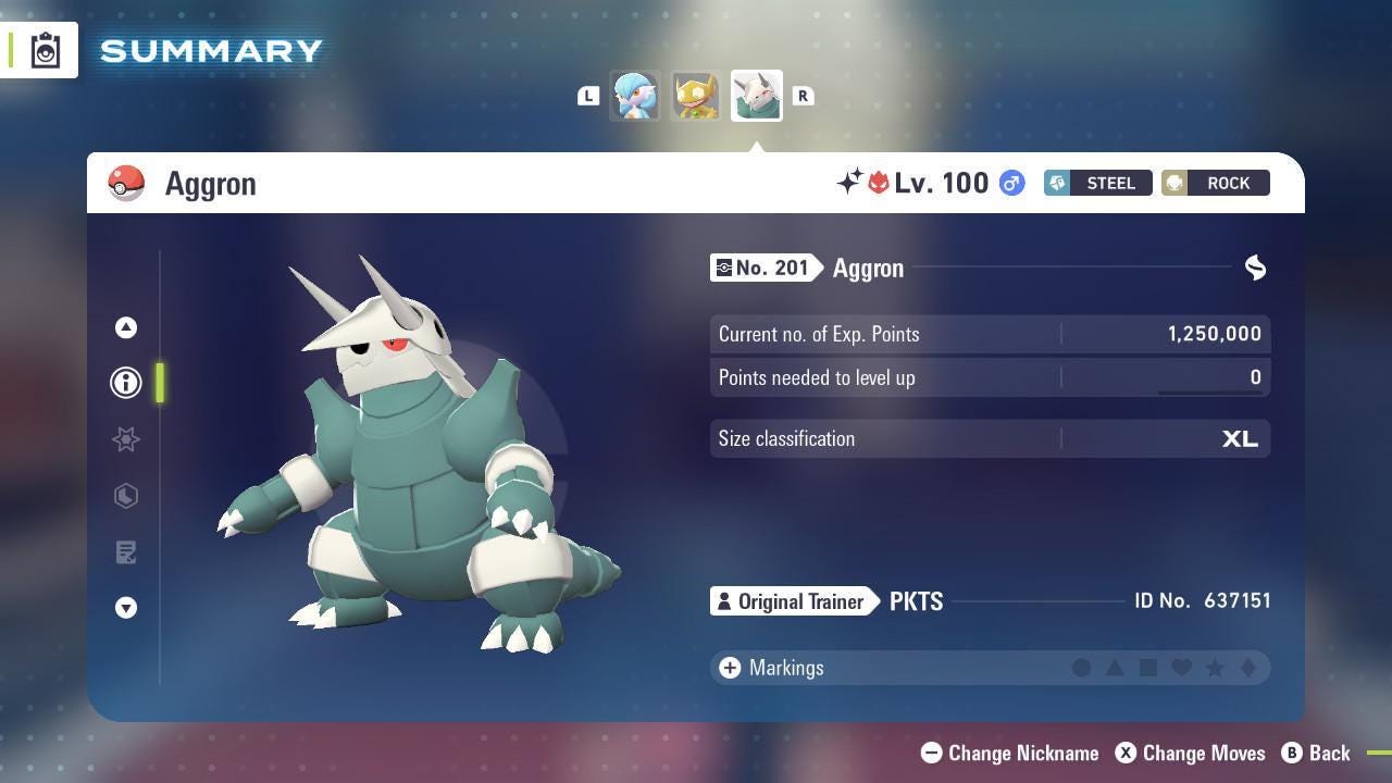 Фото покемона Shiny Альфа Аггрон Pokémon Legends ZA 6IV Готов к соревновательным битвам 3