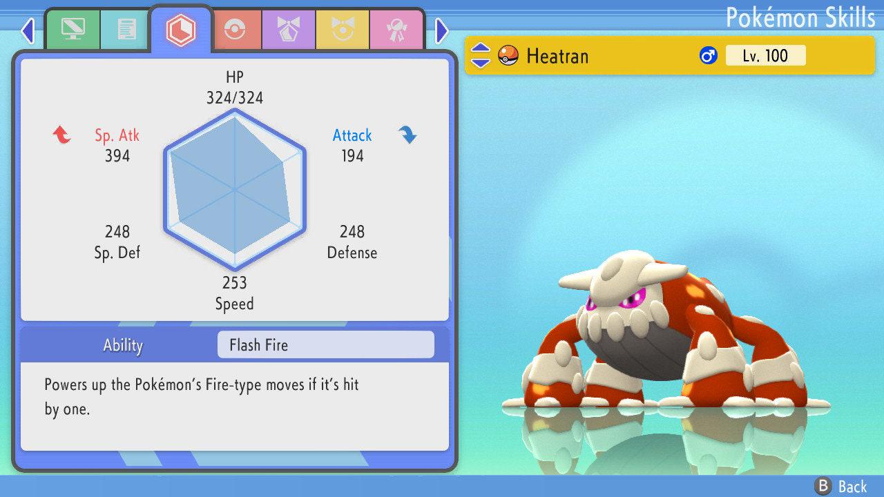SHINY 6IV HEATRAN Pokemon Brilliant Diamond Shining Pearl 6IV Competitive Battle Ready Pokémon card photo 3