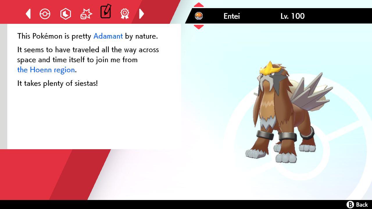 Shiny ENTEI Pokemon Sword Shield 6IV Competitive Battle Ready Pokémon card photo 5