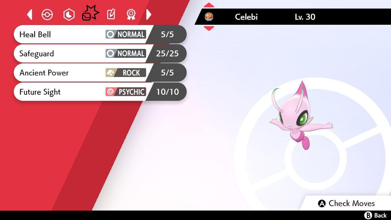 Shiny Celebi Lv. 30 Crystal Origin Event Pokérus Pokémon HOME Trade Sword Shield Rare Mythical Bonus Pokémon card photo 2
