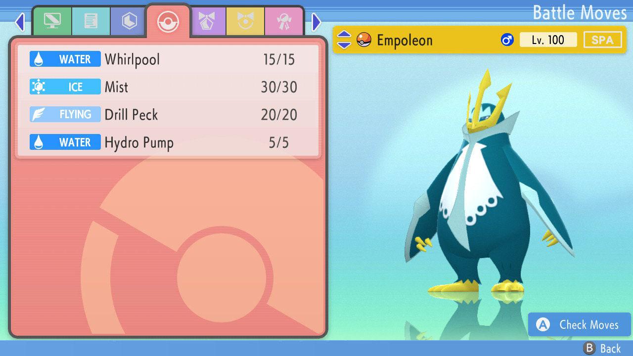 SHINY 6IV EMPOLEON Pokemon Brilliant Diamond Shining Pearl 6IV Competitive Battle Ready – Brilliant Diamond & Shining Pearl Pokémon card photo