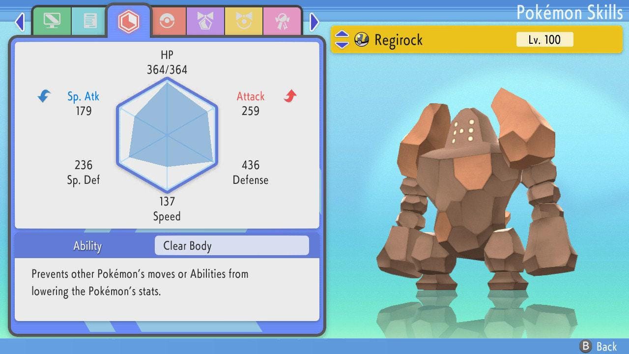 SHINY 6IV REGIROCK Pokemon Brilliant Diamond Shining Pearl 6IV Competitive Battle Ready Pokémon card photo 5