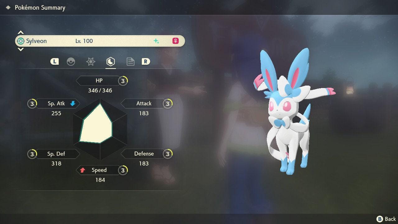 Shiny SYLVEON Pokemon Legends Arceus 6IV Competitive Battle Ready Pokémon card photo 4