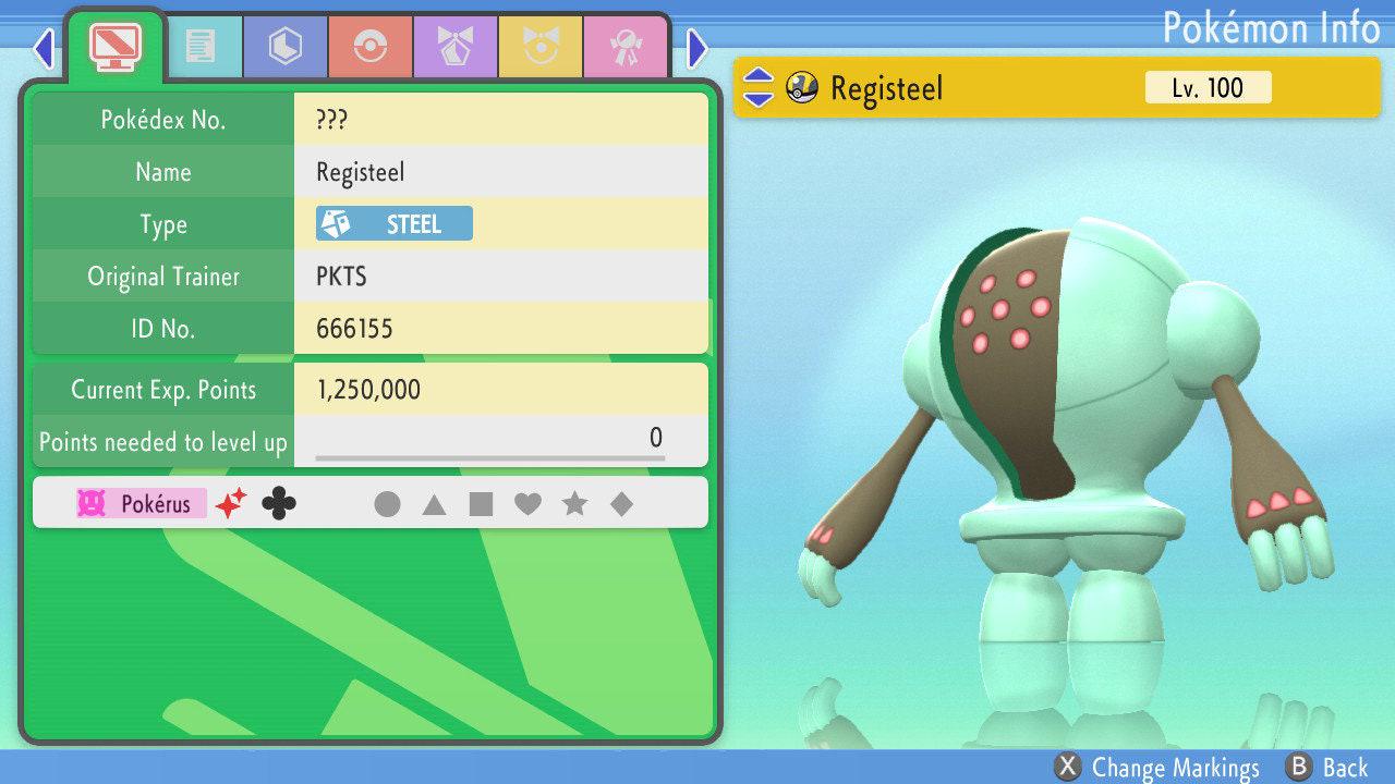 SHINY 6IV REGISTEEL Pokemon Brilliant Diamond Shining Pearl 6IV Competitive Battle Ready Pokémon card photo 3
