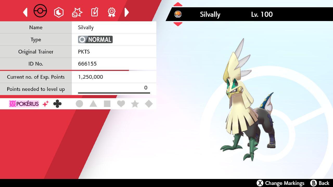 Shiny SILVALLY Pokemon Sword Shield 6IV Competitive Battle Ready – Sword & Shield Pokémon card photo