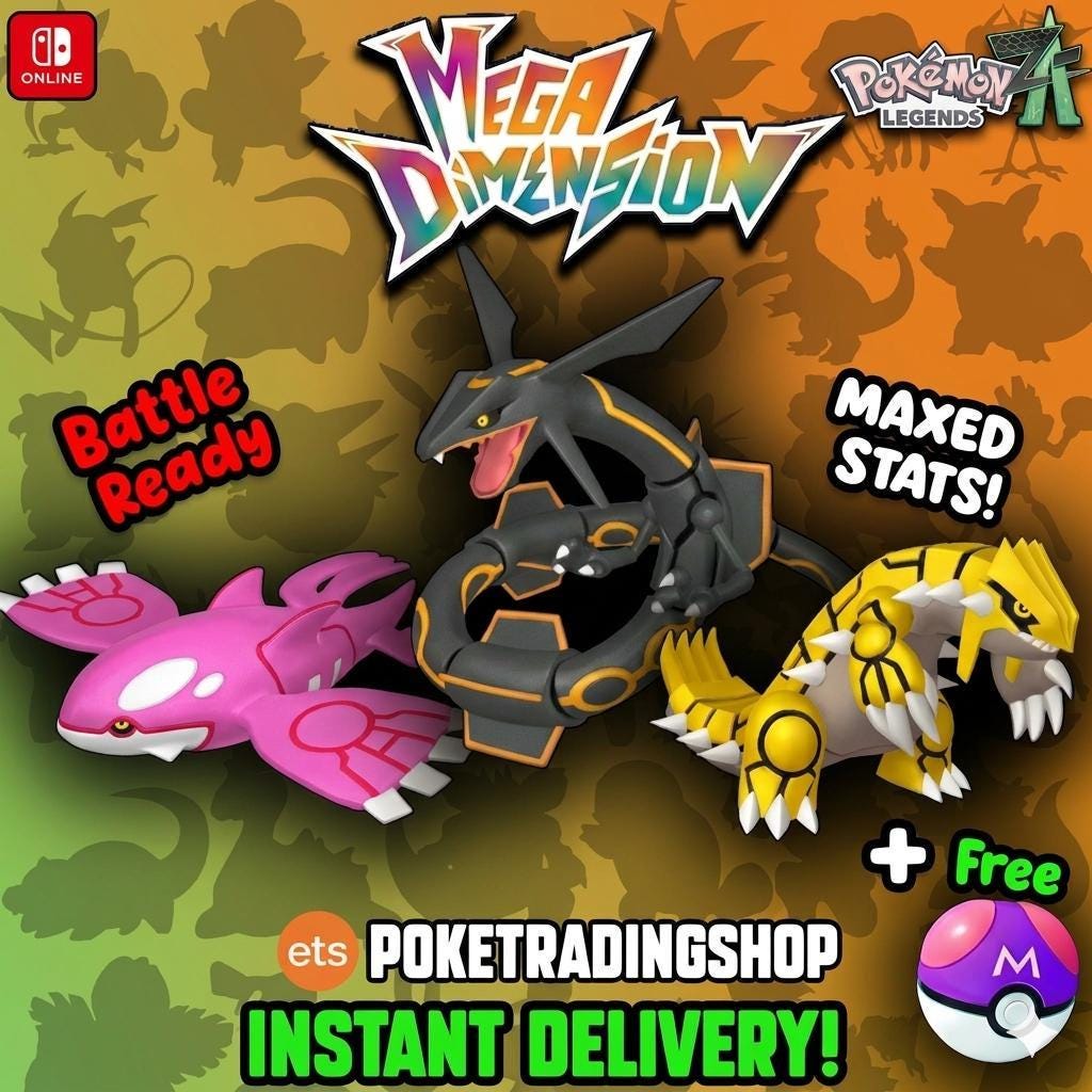 Foto de la carta Pokémon Trío Legendario Climático Variocolor Pokémon ZA Rayquaza Kyogre Groudon Variocolor Lote Personalizado Listo para el Combate Legends ZA Intercambio Nintendo Switch