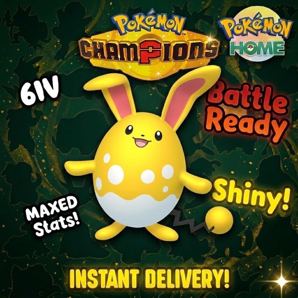 Shiny Azumarill Pokémon Champions 6IV Competitive Battle Ready – Champions Pokémon card photo