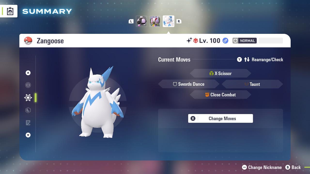 Shiny Alpha Zangoose Pokemon Legends Za Mega Dimension DLC 6IV Competitive Battle Ready Pokémon card photo 4