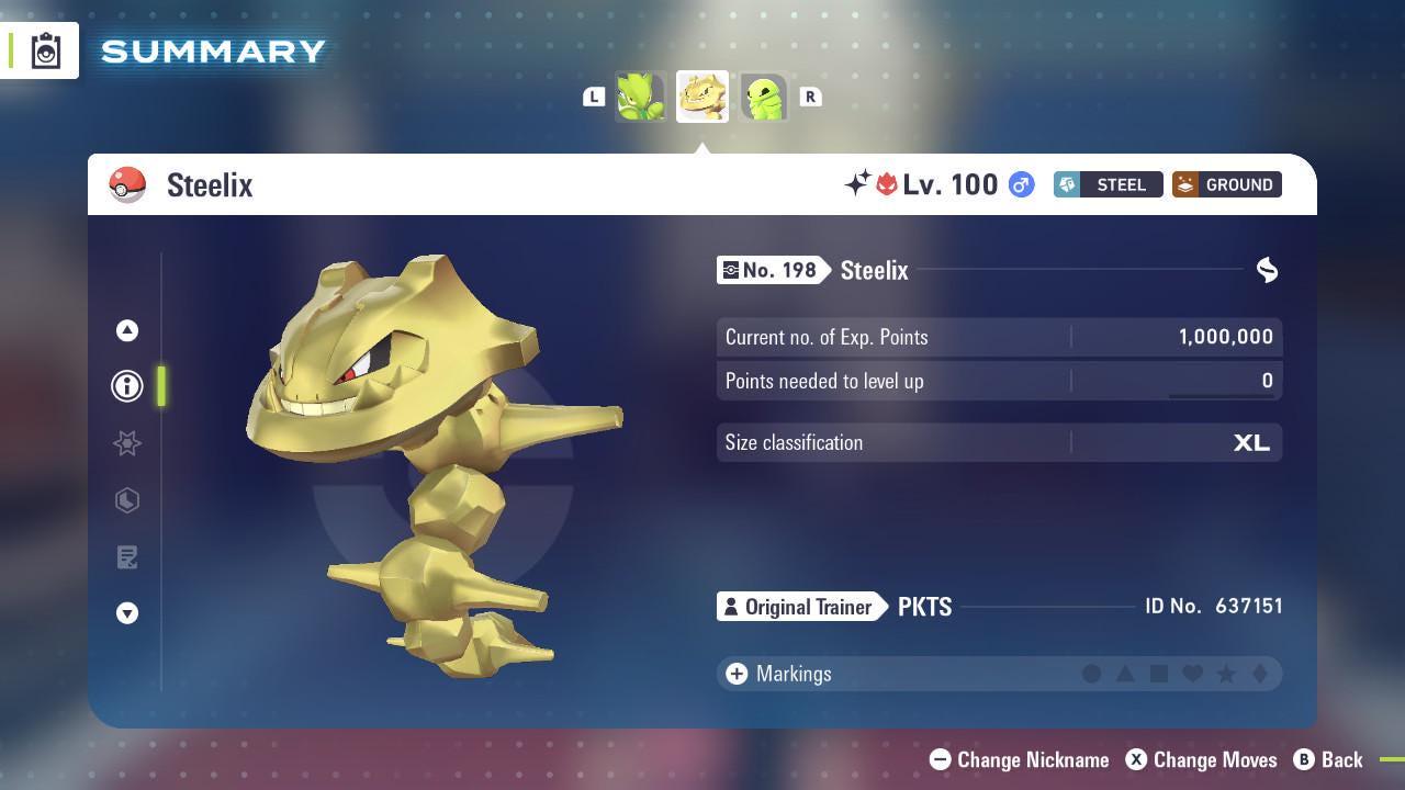 Shiny Alpha Steelix Pokémon Legends ZA 6IV Competitive Battle Ready Pokémon card photo 3