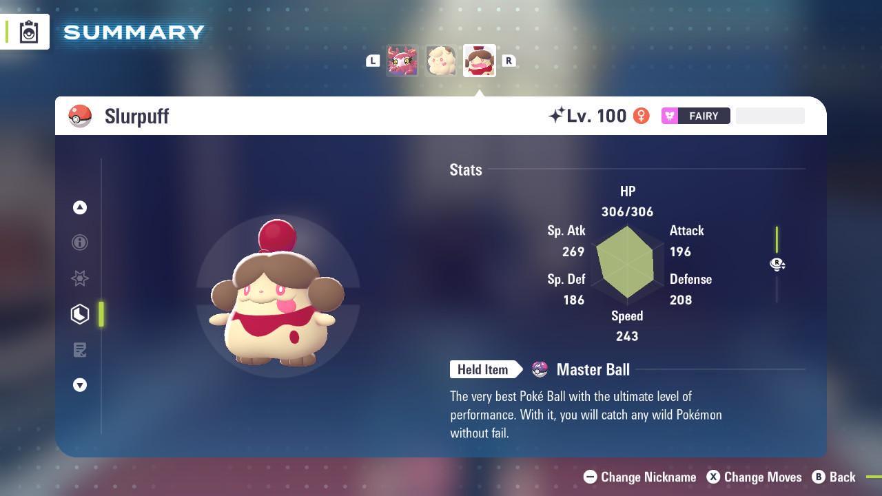 Shiny SLURPUFF Pokémon Legends ZA 6IV Competitive Battle Ready Pokémon card photo 2