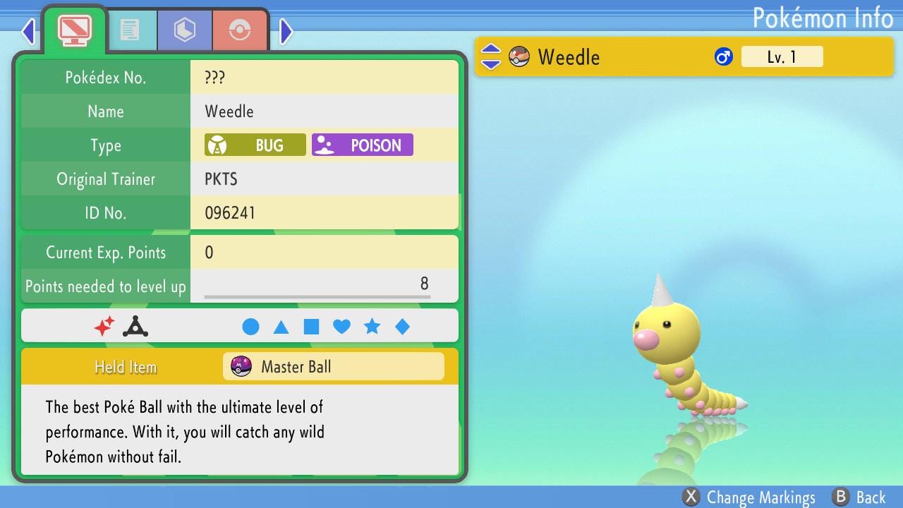 Shiny WEEDLE Pokemon Brilliant Diamond Shining Pearl 6IV Competitive Battle Ready – Brilliant Diamond & Shining Pearl Pokémon card photo