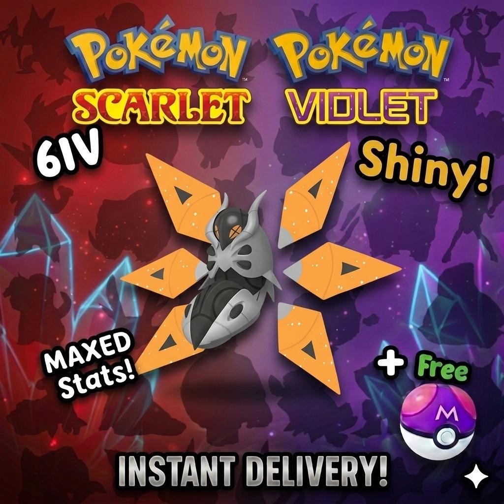 SHINY 6iv IRON MOTH Pokémon Scarlet and Violet 6IV Competitive Battle Ready – Scarlet & Violet Pokémon card photo