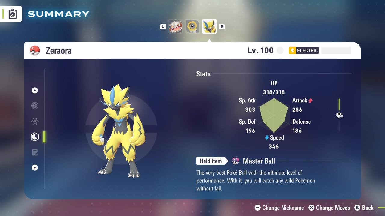 Non Shiny 6IV Zeraora Pokemon Legends Za Mega Dimension DLC 6IV Competitive Battle Ready Pokémon card photo 2