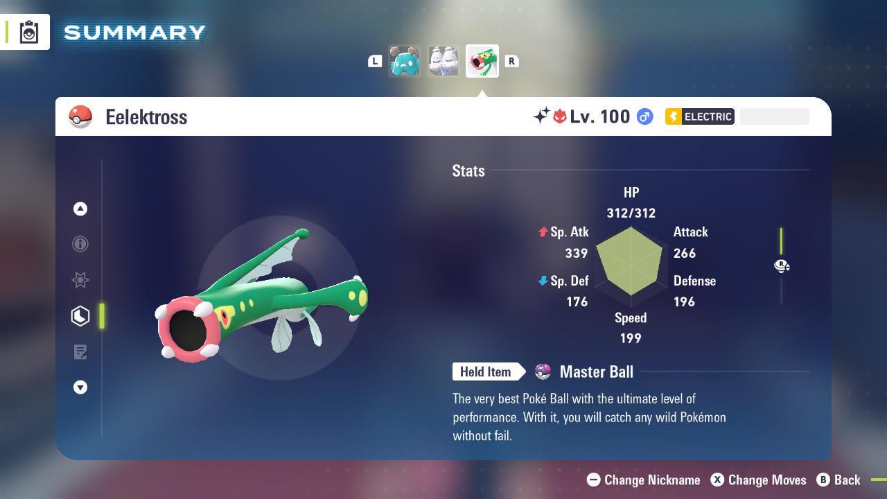 Shiny Alpha Eelektross Pokémon Legends ZA 6IV Competitive Battle Ready Pokémon card photo 2