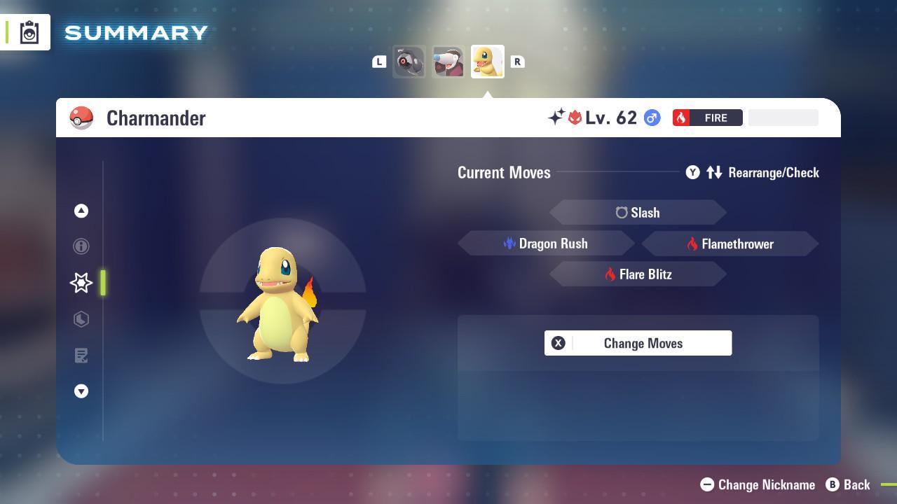 Foto de la carta Pokémon Charmander Alfa variocolor Leyendas ZA, 6IV Listo para el Combate Intercambio, Intercambio Pokémon Competitivo, Intercambio Instantáneo Nintendo Switch 4