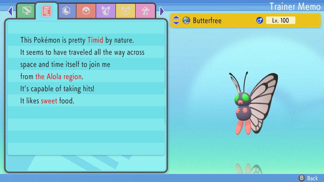 SHINY 6IV BUTTERFREE Pokemon Brilliant Diamond Shining Pearl 6IV Competitive Battle Ready Pokémon card photo 2