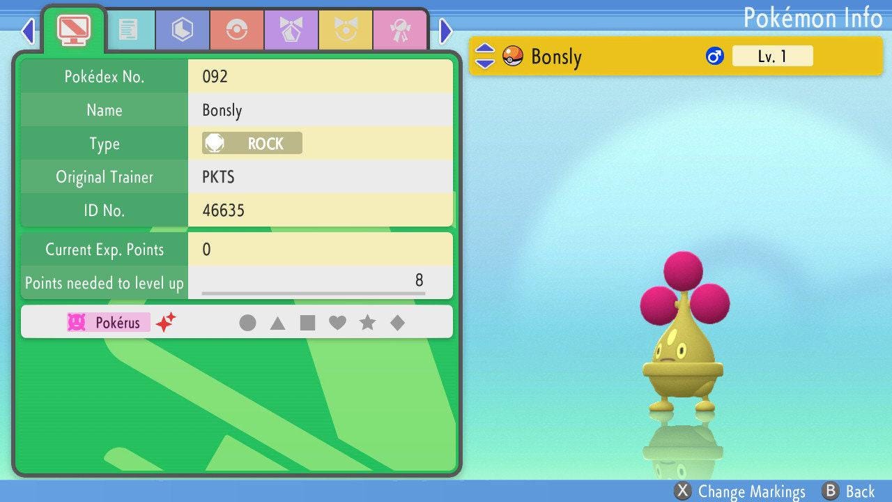 SHINY 6IV BONSLY Pokémon Brilliant Diamond and Shining Pearl 6IV Competitive Battle Ready – Brilliant Diamond & Shining Pearl Pokémon card photo