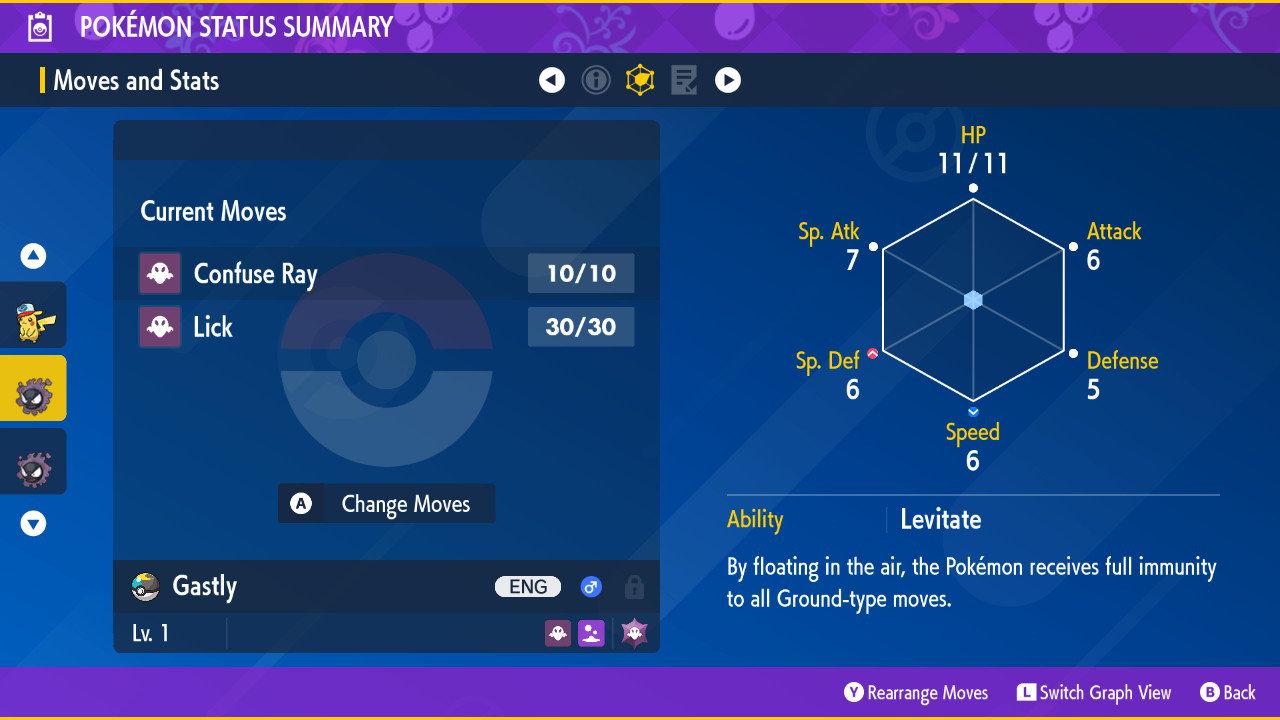 Shiny GASTLY Pokémon Scarlet Violet 6IV Competitive Battle Ready Pokémon card photo 3