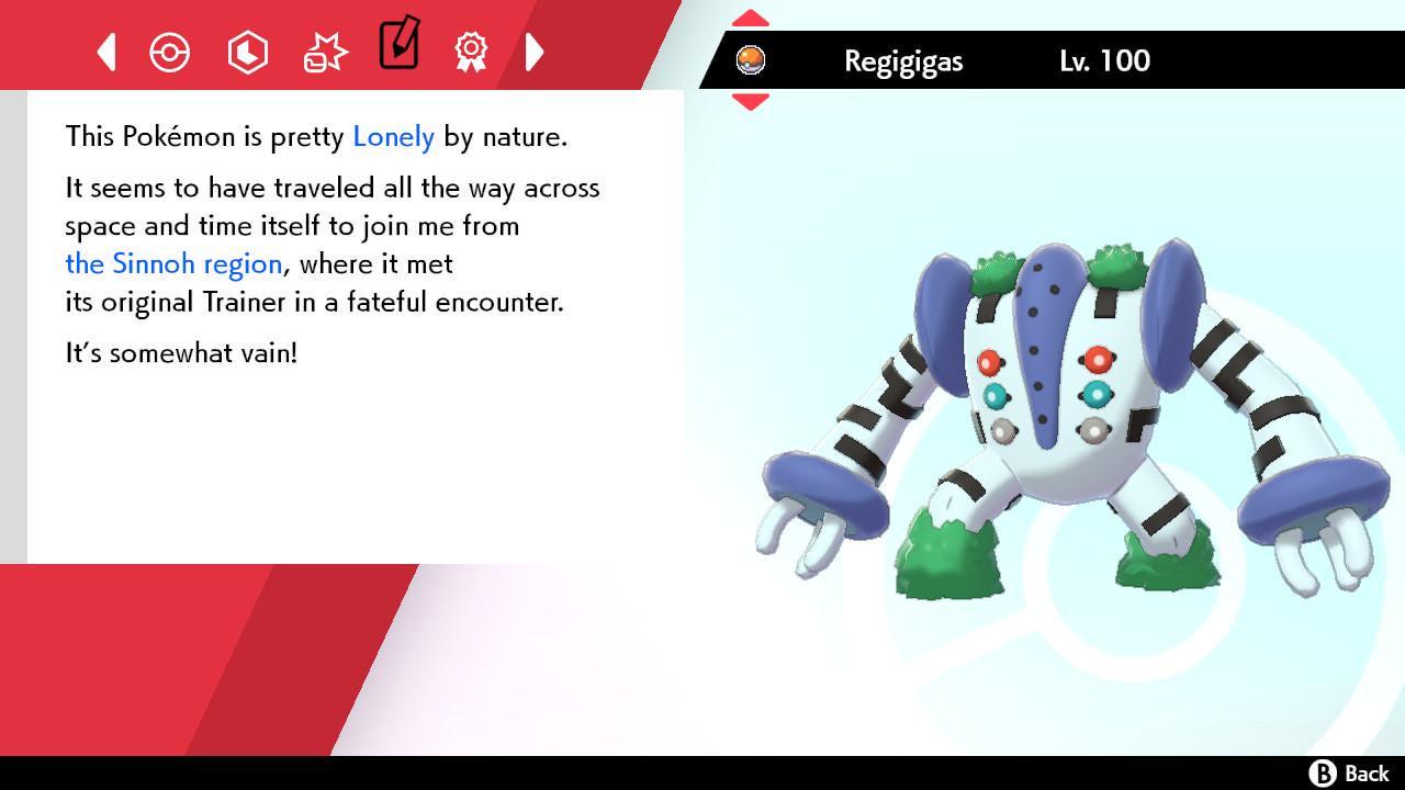 Shiny REGIGIGAS Pokemon Sword Shield 6IV Competitive Battle Ready Pokémon card photo 4