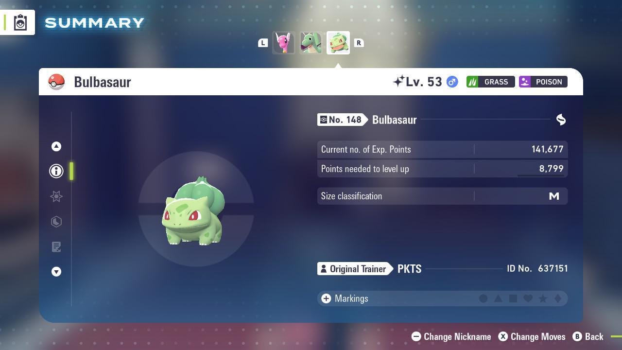 Shiny BULBASAUR Pokémon Legends ZA 6IV Competitive Battle Ready Pokémon card photo 3
