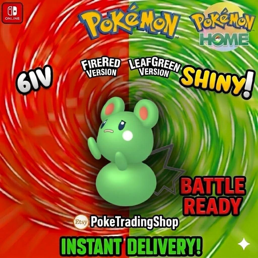 SHINY AZURILL Pokémon FireRed LeafGreen 6IV Competitive Battle Ready Pokémon card photo