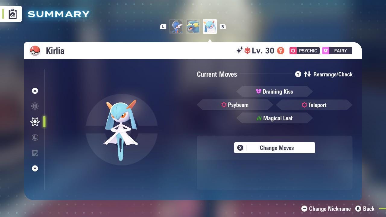 Shiny Alpha Kirlia Pokémon Legends ZA 6IV Competitive Battle Ready Pokémon card photo 3