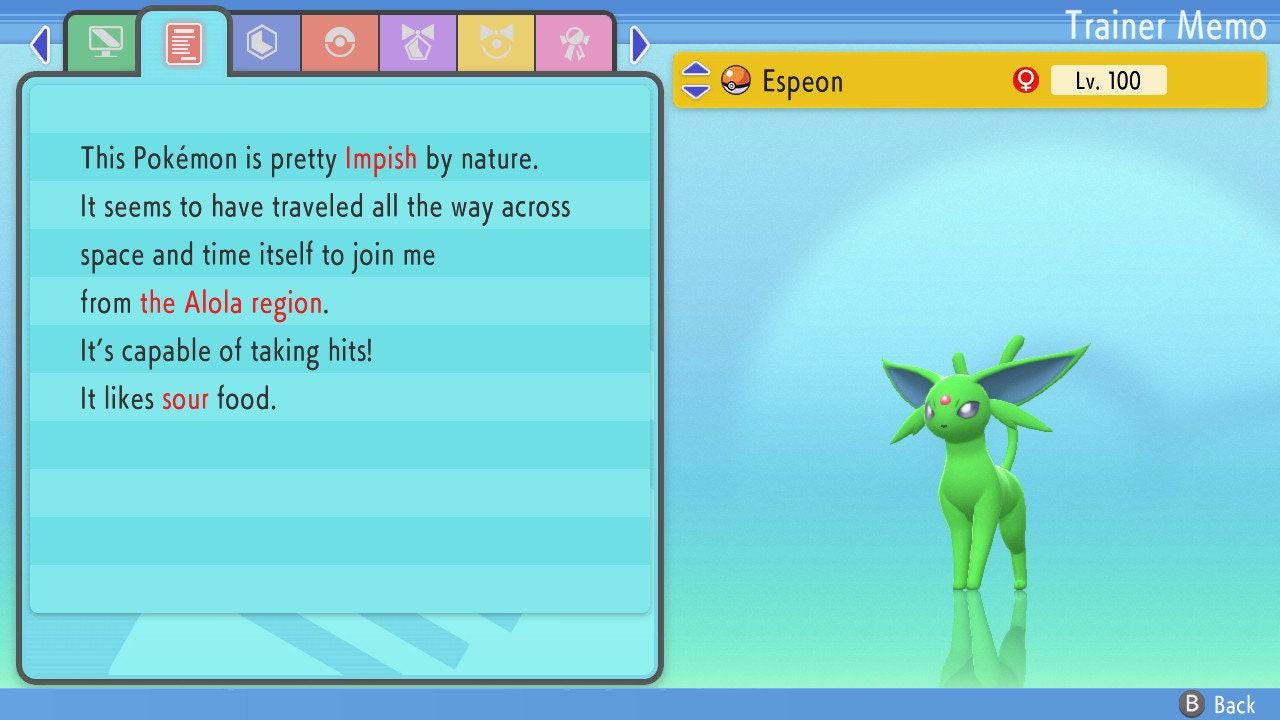 SHINY 6IV ESPEON Pokemon Brilliant Diamond Shining Pearl 6IV Competitive Battle Ready Pokémon card photo 4