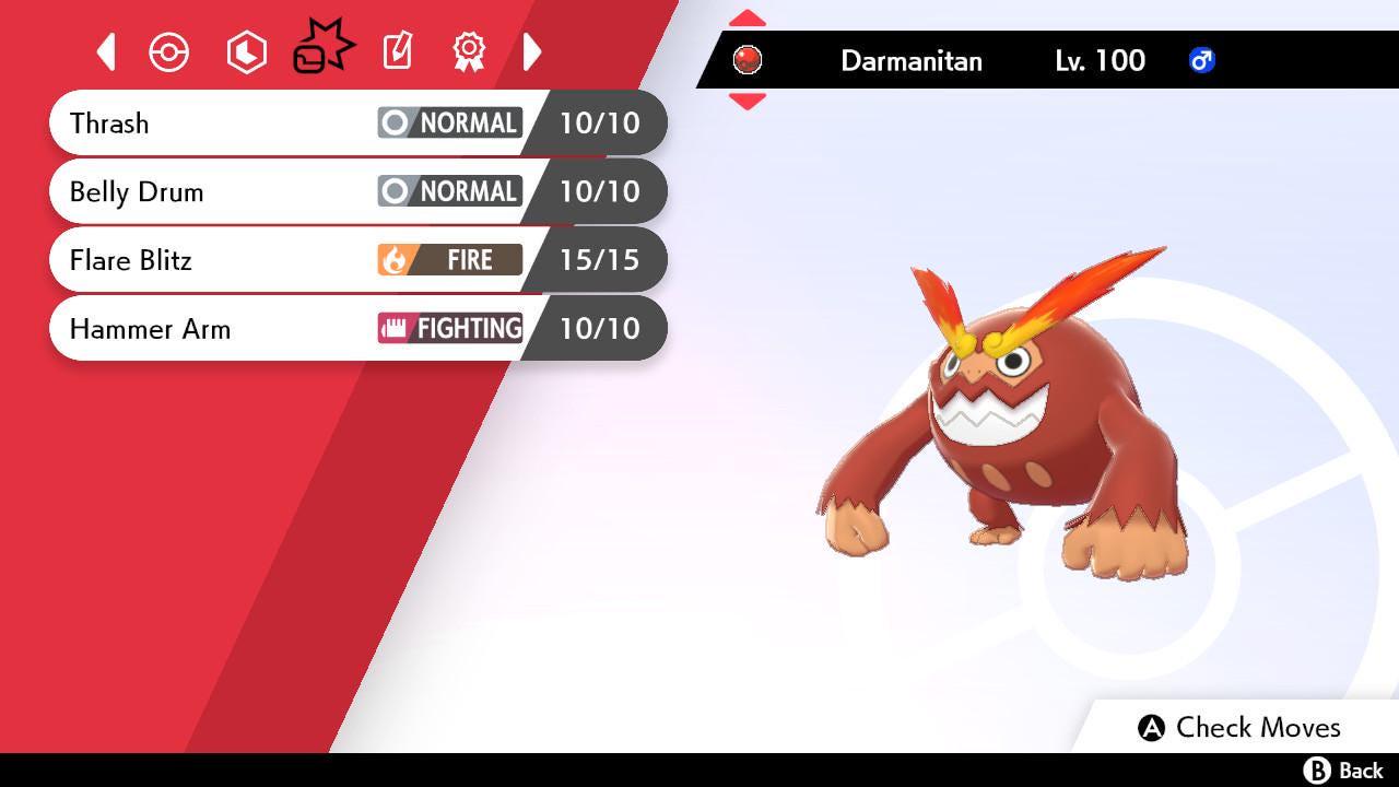 N’S DARMANITAN Event 6IV Pokemon Sword Shield 6IV Competitive Battle Ready Pokémon card photo 3