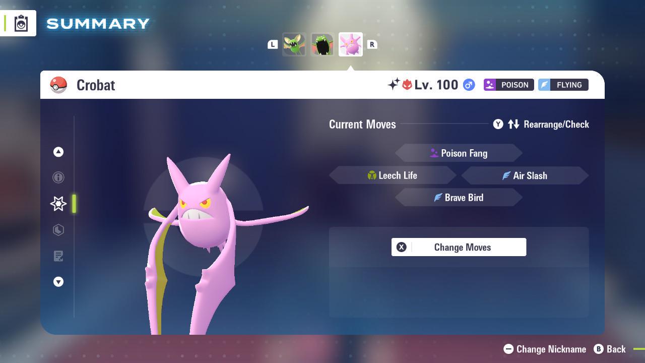 Shiny Alpha Crobat Pokemon Legends Za Mega Dimension DLC 6IV Competitive Battle Ready Pokémon card photo 4