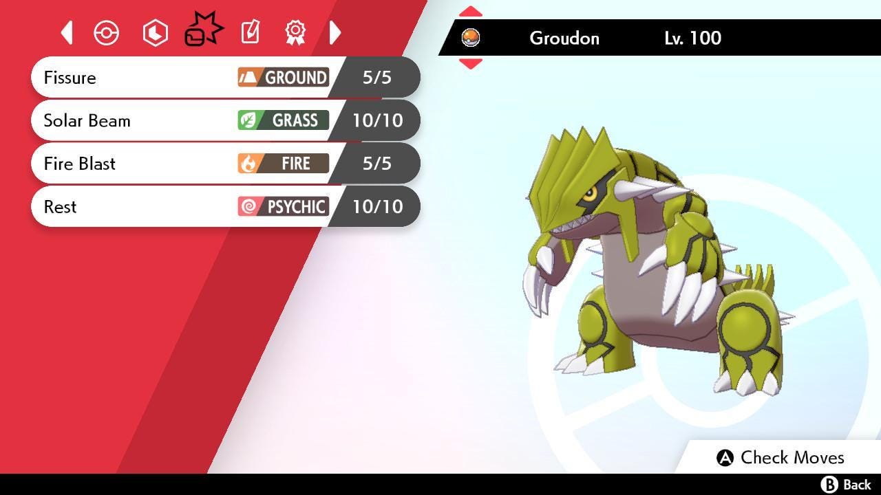 Shiny GROUDON Pokemon Sword Shield 6IV Competitive Battle Ready Pokémon card photo 3