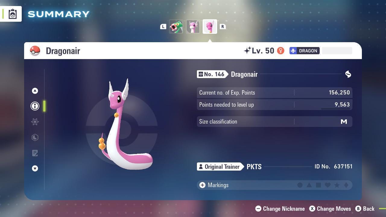 Shiny DRAGONAIR Pokémon Legends ZA 6IV Competitive Battle Ready Pokémon card photo 3